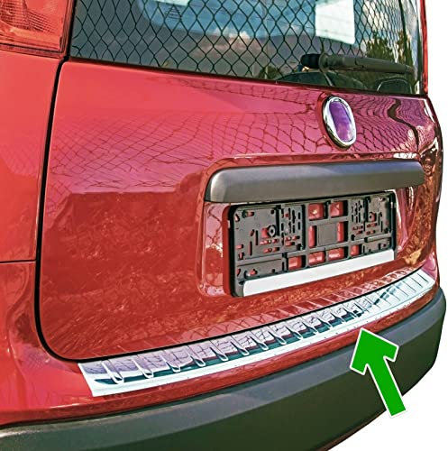 Paraurti Posteriore per Fiat Panda | 312 319 | Dal 2012+ Acciaio Inox Cromato Protezione per Bordo Bagagliaio Carico