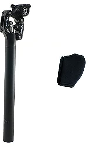 SR Suntour SP12 NCX Suspension Seat Post with Protective Cover 31.6X350mm,Black, VK1919