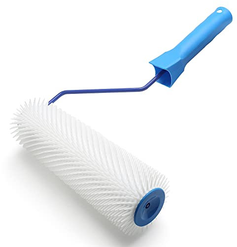 Waziaqo - Rodillo con púas de 23 cm para hormigón autonivelante, suelo de látex de aireación, rodillo de pintura