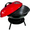 Barbacoa Redonda con 3 Patas Desmontable de Acero 37x37x39cm con Bandeja y Tapa -BBQ USA Parrilla de Barbacoa de Carbón o Leña al Aire Libre, Camping y Picnic - Barbacoa Americana