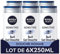 NIVEA MEN Gel Douche Sensitive (lot 6 x 250 ml) — Soin lavant enrichi à l'extrait de Bambou — Gel douche homme 3 EN 1 — Soin nettoyant doux Corps Visage & Cheveux pour les peaux sensibles