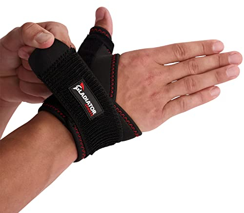 Gladiator Sports Daumenbandage - Handgelenkbandage - Daumenschiene - Orthese für Verstauchungen - Bandage - Einheitsgröße - links oder rechts