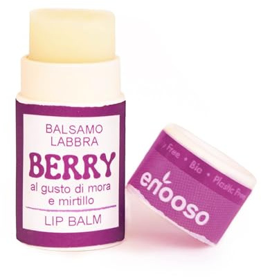 Enooso - Baume a Levre Hydratant Naturel pour Levre Gercées MÛRE, Soins Pour Les Lèvres à Protection Longue Durée, Stick levre Ski, Lip Balm Vegan 100%, Stick Levres Hydratant, 10 ml