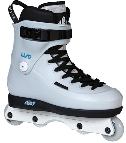 USD Aggressive Skate Sway Team 2024 - Inline Skate für Street, Skatepark und Halfpipe - Inliner Stuntskate Grau Gr. 37-46 mit Kizer Fluid IV Frame Team Basic Rollen - Anti-Rocker-Setup