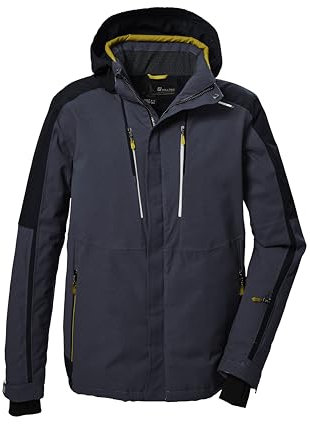 killtec Herren Skijacke/Funktionsjacke mit abzippbarer Kapuze und Schneefang KSW 69 MN SKI JCKT, marine, 4XL, 41956-000