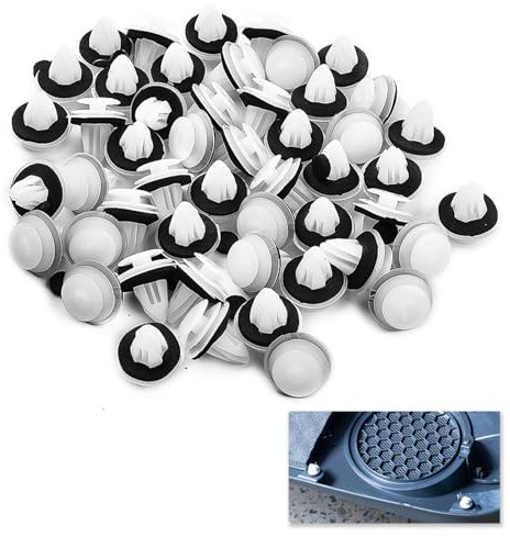 100 Pezzi Universali Clip di Fissaggio per Auto, Rivetti Plastica Auto, Clip Fissaggio Pannelli Auto, Adatti a Pannelli di Porte Auto, Compatibili con la Maggior Parte delle Auto, Durevole e Sicuro