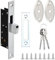 Cerradura Puerta Exterior Resistente A La PresióN, Cerradura Puerta Interior De AleacióN De Aluminio, Adecuado Para Cerraduras Con Puertas De Cristal Con Marco De 23-60 Mm De Espesor