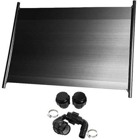 HAF® 1x Solarkollektor 300 x 120 cm ohne 3-Wege Solarweiche | Heizmatte für 20m³ Schwimmbecken bis zu 6°C Wassererwärmung | Solarheizung Pool Heizung beliebig erweiterbar | Qualität: Made in Europe