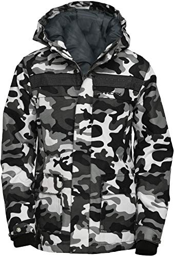 Arctix Kids Tundra Jr. Insulated Jacket, A6 Camo Black, Medium