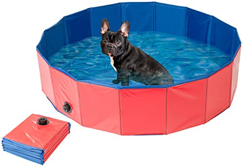 Sweetypet Piscine Pliable pour Chiens avec Fond antidérapant - Ø 120 cm