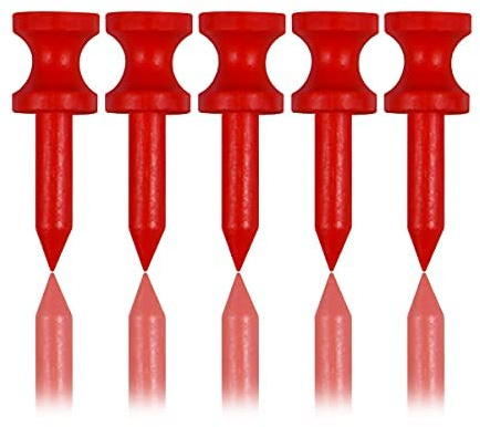 LIKOSO tee de Golf de Bamboo 100 Piezas 32MM, Rojo