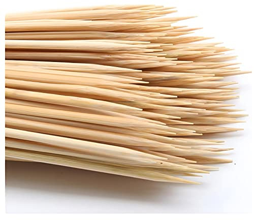 DTmasao 36 inch Natural Bamboo Skewers Sticks for Marshmallows，S'Mores，BBQ，Kabob，Grilling，Barbecue，Roasting，Camping.More Size Choices 6/8/10/12/36(100 PCS)