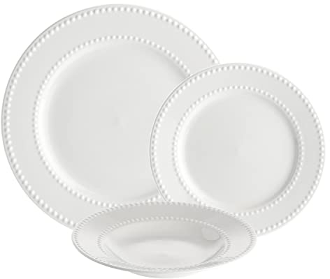 LA PORCELLANA BIANCA Set Table 18 Assiettes (6 Places) Colline
