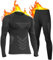 UNIQUEBELLA Upgrade-Version Thermo Unterwäsche Herren, Atmungsaktiv Schnelltrocknend Funktionswäsche Männer Flexibel Skiunterwäsche Set - Warm Thermo Unterwäsche Winter