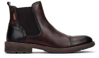 Pikolinos York Botines Hombre | en Cuero | Plantilla Extraíble en Color Marrón