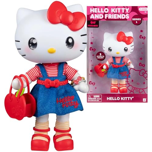 Hello Kitty - Bambola Premier Alta 20 cm, 9 Punti Di Articolazione, Vestiti E Accessori Removibili, Per Collezionisti, Bambine e Bambini dai 3 Anni