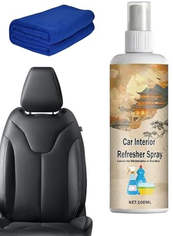 Yidueace Nettoyant Habitacle Auto, Kit Protecteur 100ml Nettoyant Tableau de Bord et Tapis Auto, Agent Nettoyage Profond Tissu Moquette Élimination Taches Habitacle