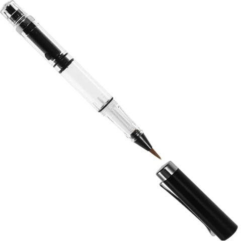 Yardwe Pincel de caligrafía japonesa recargable con cerdas flexibles y cuerpo ABS, adecuado para caligrafía y pintura, recomendado para personas de todas edades y artistas
