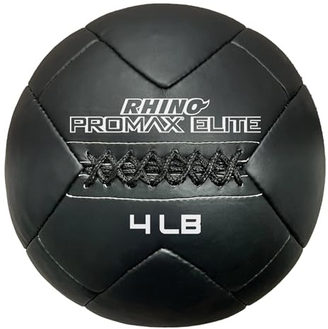 Champion Sports Rhino Promax Slam Balls, Soft Shell with Non-Slip Grip - Medicine Wall Ball for Slamming, Bouncing, Throwing - Exercise Ball Set for Crossfit, TRX, Plyometrics, Cross Training