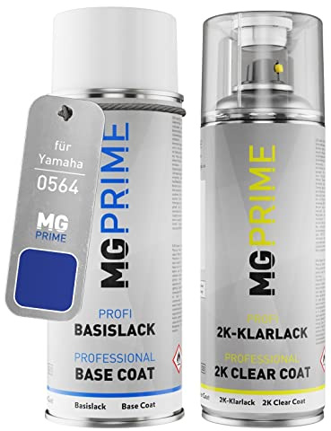 MG PRIME Motorcykellack sprayburk för Yamaha 0564 Deep Purplish Blue M. +2K