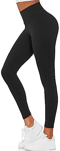 Yaavii Sport Leggings Damen High Waist Push Up Sporthose Laufhose Für Fitness Outdoor Alltag Schwarz L