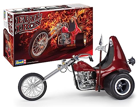 Revell 17325 Evil Iron Trike 1:8 Scale 153-Piece Skill Level 5 Model Motorcycle Bike Building Kit