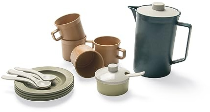 Dantoy – Bio-Kunststoff Kaffeeservice – Compact Box – Kinder Lernspielzeug
