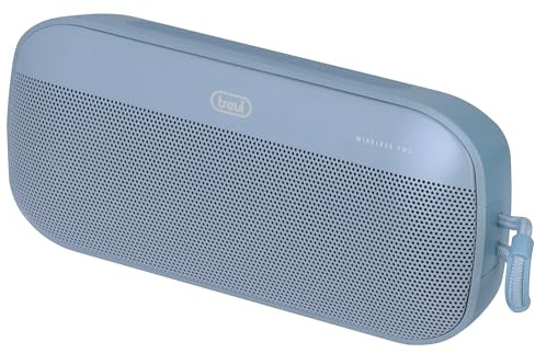 Trevi XR 8A18 Altoparlante Portatile Bluetooth 12W, Ingressi USB e Micro SD, Funzione TWS, Risponditore Vivavoce con Microfono Incorporato, Batteria Integrata, Blu