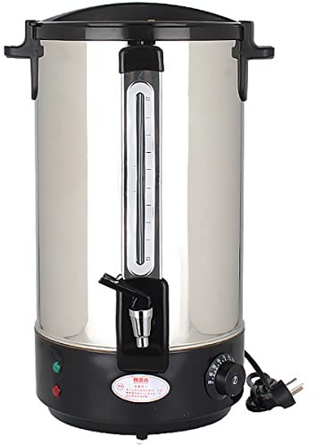 ANSNOW Dispensador de Caldera de Agua Caliente, Caldera de Té con Medidor de Agua, Urna de Cateeléctrica Ajustable, para Elaboración de Cerveza/Buffet/Comercial/Negro/40L