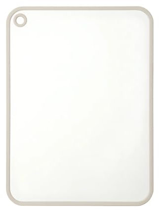 CLOVE Tagliere da Cucina Plastica Grande Verde per Cucina 30x40 cm 10mm Spesso Tagliere Senza BPA Bordo Antiscivolo Tagliere in Plastica Fermi Lavabile in Lavastoviglie (bianco crema, L)