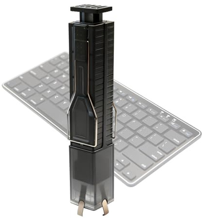 Extractor de Teclas de Teclado 2 en 1 - Herramienta de Extracción de Interruptores de 4 Garras para Teclado Mecánico | Extractor de Interruptor de Tecla de Acero Inoxidable ABS | Juegos PC Reparación