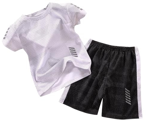 Générique Sportset för barn, snabbtorkande träningsoverall, 2 delar, basketlinne och shorts