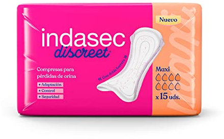 Indasec Discreet Maxi, 15 unidades