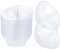 STACKABLES Pack of 40 Lightweight Plastic Dessert Bowls 10 oz Hard Plastic Classic Clear Dessert Party Bowl