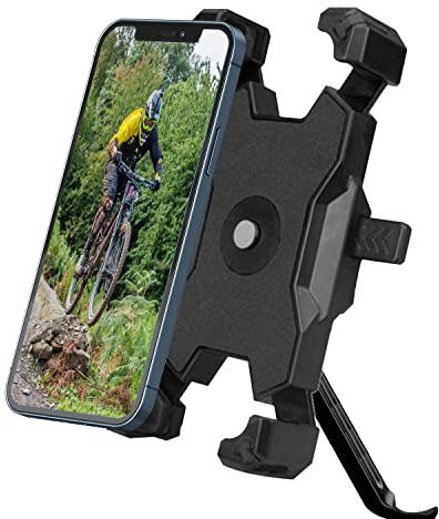 WUBAYI Supporto per cellulare da moto per specchietto retrovisore – Rimovibile universale per smartphone 3,5 – 6,8 pollici (8,9 – 17,3 cm)
