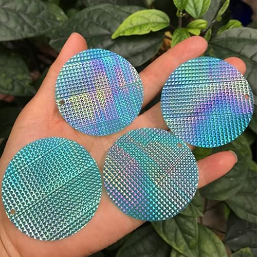 20-50mm Geprägte Bunte Blaue Einloch Runde Pailletten Für Handwerk Schmuck Ohrringe Kleidung Tasche Schuhe Zubehör-20MM