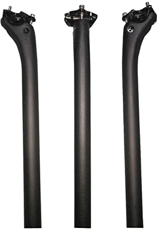 RongXuan Cykelsadelstolpe kolfiber sadelstolpe racercykel mountainbike 27,2 30,8 31,6 350/400 mm 3K matt/glänsande offset 25 mm sadelstolpe (30,8 x 350 mm)