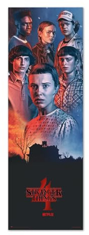 Grupo Erik - Poster porta stranger things - Deco casa, decorazione da parete, poster decorativo
