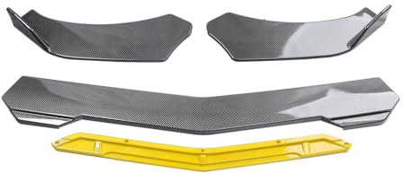 MHOZLHY Auto Frontspoiler Lippe für Ford Mondeo MK5 2015-2023,Einstellbar Doppelschichtig Verdickt Frontstoßstange Lippe Spoiler Diffusor Splitter Car Karosserie Zubehör,E-Yellow