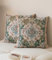 Vorysum 2er Set Kissenbezug 40x40 cm Grün Boho Kissenbezüge Abstrakte Deko Kissen Vintage Kissenhülle Doppelseitiges Muster Dekorative Samt Kissen für Garten Sofa Bett Kissenhüllen