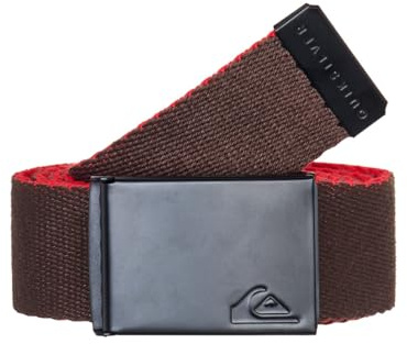 Quiksilver The Jam 5 bälte, chokladbrun/salsa, en storlek herr, Chokladbrun/salsa, one size