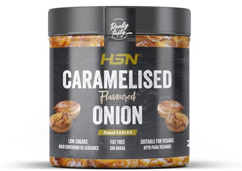 Cebolla Caramelizada Baja en Azúcar de HSN | 250 g | Receta Estilo Fit| Sin Colorantes, Endulzantes ni Conservantes Artificiales| Apto Dietas Veganas, Keto y Sin Gluten