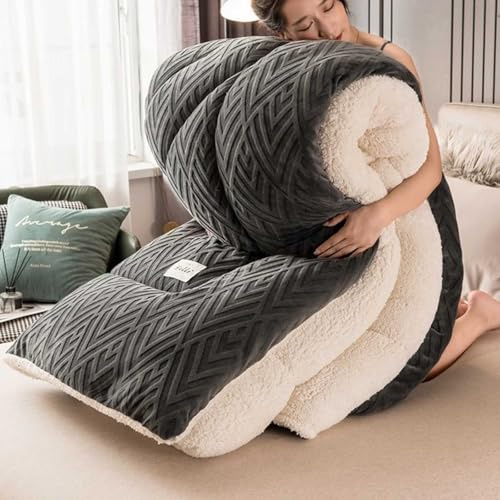 YWQJL Piumoni Traspirante Coperte Pile Piumone Matrimoniale Invernale Trapunta in Morbido e Caldo Piumino Letto Singolo Trapunte Matrimoniali Invernali(#1,150x200cm/2.5kg)