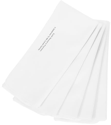 BESPORTBLE 5Pcs White Small Microfiber Vinyl Cloth Set for Record Cleaner, CD Disk Cleaning Wipes, Soft Rags for Fingerprint-Free Disc and Screen Maintenance, Audio Video Cleaning Products