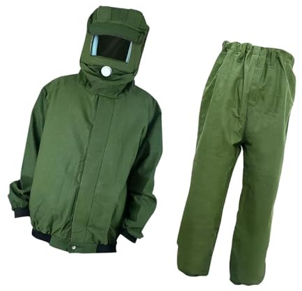 siduytin Ropa para chorro de arena, traje a prueba de polvo, overol trabajo profesional, equipo diseñado para una comodidad óptima, ropa protectora para pintura en aerosol, pintura hierro fundido