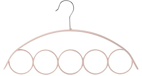 LYGXWJFC Klädhängare Krokförvaring Scarfhängare Plast Slips Circle Creative Hanger Hemmahängare 5 Ringar(Beige)
