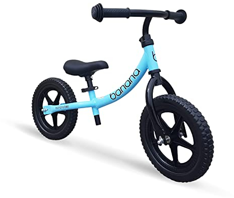 Banana Bike LT Laufrad - Ultraleichtes Lernlaufrad und Kinderfahrrad ab 2 Jahren - Höhenverstellbarer Lenker und Sattel, 12 Zoll Eva-Reifen, Robuster Aluminiumrahmen, Ideal für Jungen und Mädchen