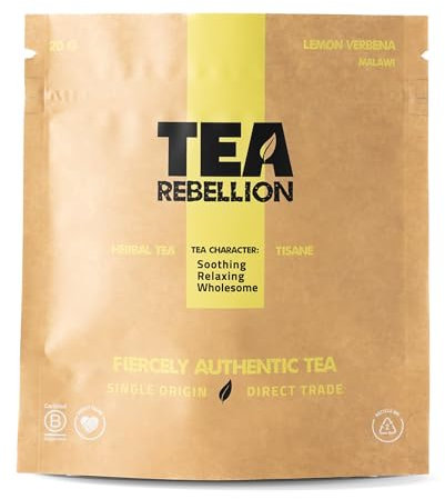 ea Rebellion | Verbena de limón | Té de hierbas | Cero cafeína | Comercio directo | Calmante | Relajante | Sano