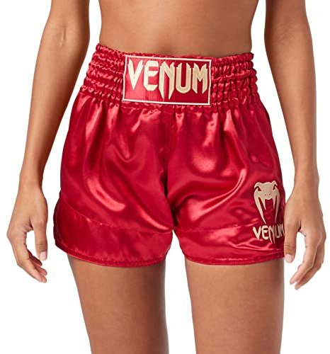 Venum Shorts Classic de Muay Thai - Bordeaux-Or - M