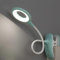 QJUZO Lampe de Lecture LED Lampes Clips Lampe de Bureau pour enfant avec Cou Flexible USB rechargeable eReaders étudier le travail, Bleu